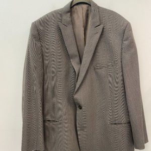Calvin Klein 50L Gray And Brown Men's Sport Coat